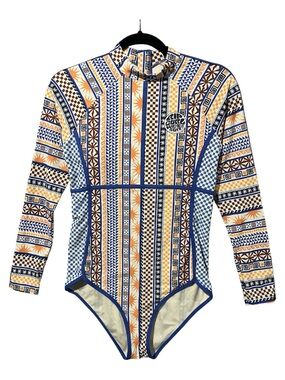 Rip Curl Surf Suit Women’s Large Multicolor San Carlos UPF Long Sleeve